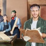 Image alt text: A set of essential woodworking tools and materials needed to get started with woodworking