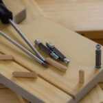 Set of antique hand-carved traditional woodworking tools for skilled craftsmen