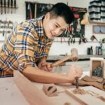 Step-by-step guide on storing green wood outside for woodworking projects