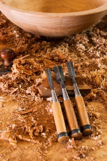 Image: A close-up of a woodworker's vise, used to hold materials securely during woodworking projects