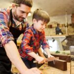 Removing dried paint from woodwork: Using a plastic scraper and mineral spirits for a clean finish