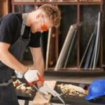 Frank Klaus Woodworker Craftsman Frank Klaus creating custom woodwork with precision and passion