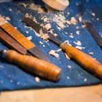 A-Frame Workshop Woodworking Crafting in a rustic setting with skilled artisans