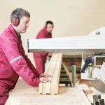 A Woodworkers Hand Injury Article Citation Illustration of a woodworker's hand injury featured in article citation