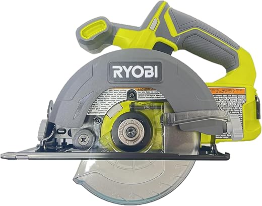 Ryobi One P505 18V Lithium Ion Cordless 5 1/2" 4,700 RPM Circular Saw (Battery Not Included, Power Tool Only), Green